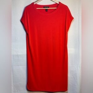 Lauren Ralph Lauren True Orange Shift Tunic Dress Size M in excellent condition!